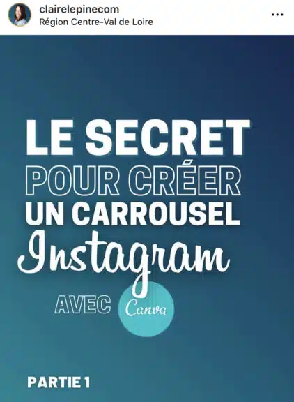 exemple carrousel instagram